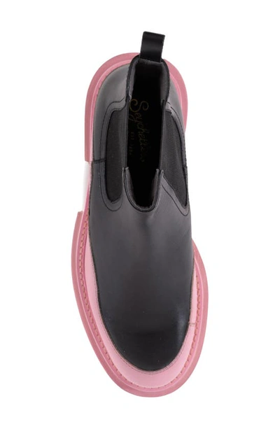 Shop Seychelles Savor The Moment Chelsea Boot In Black/ Pink