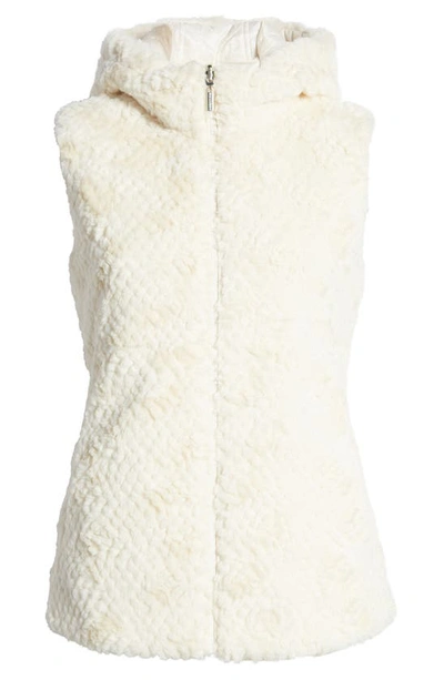 Shop Gallery Faux Shearling Reversible Vest In Cream