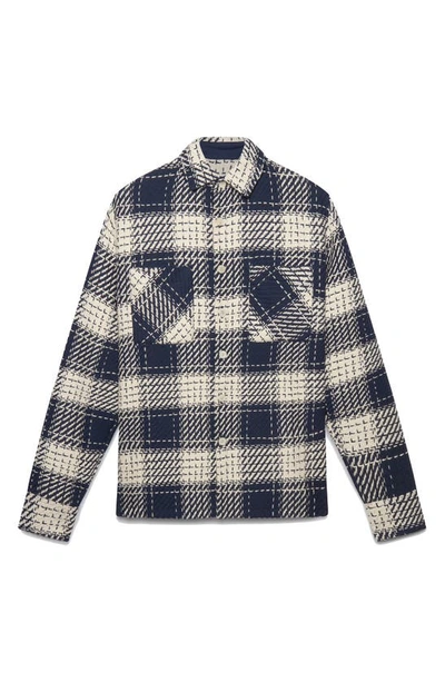 Shop Wax London Whiting Marine Beatnik Button-up Overshirt