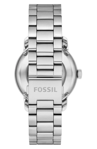 Shop Fossil Heritage Bracelet Watch, 43mm In Silver