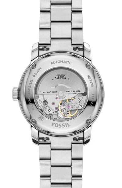 Shop Fossil Heritage Bracelet Watch, 43mm In Silver