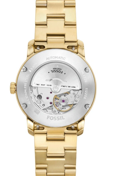 Shop Fossil Heritage Bracelet Watch, 38mm In Gold