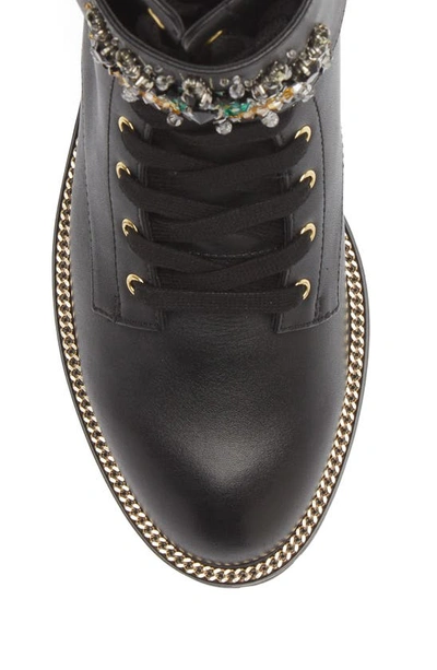 Kurt Geiger Hackney Buckle-embellished Leather Ankle Boots In Black