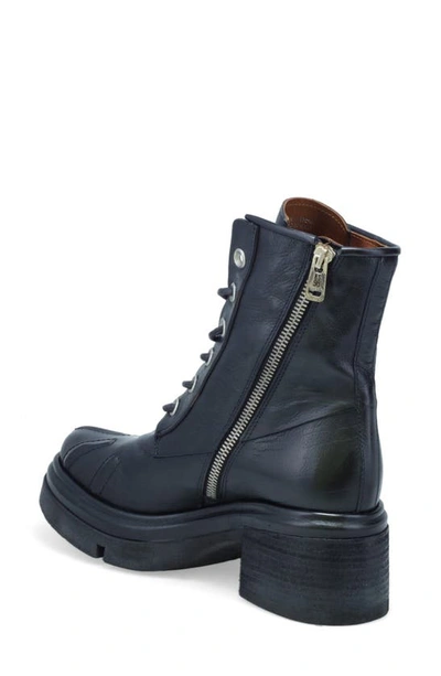 Shop As98 Everett Block Heel Combat Boot In Black