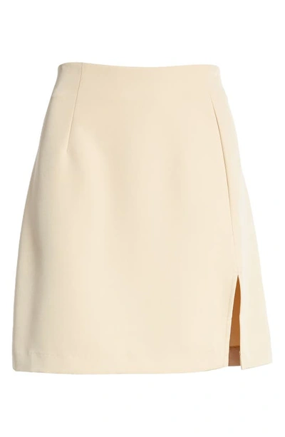 Shop Aware By Vero Moda High Waist Short Skirt In Irish Cream