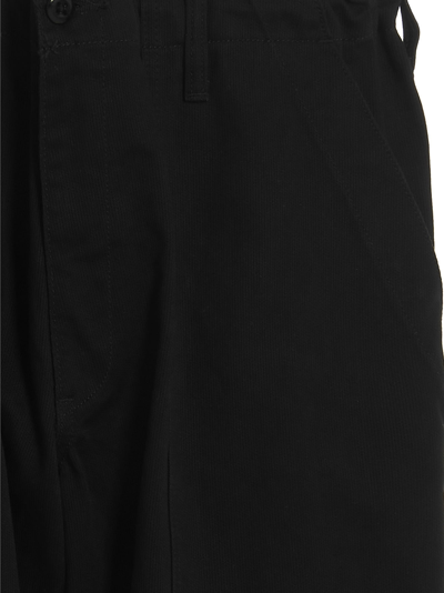 Shop Yohji Yamamoto Fatigues Pants In Black