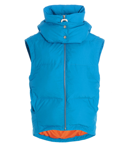 Shop Jw Anderson Puffer Vest In Light Blue