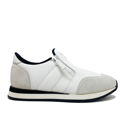 Shop Giuseppe Zanotti Design Ulan Leather Sneakers In White