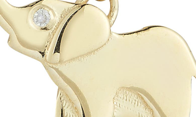 Shop Ember Fine Jewelry 14k Yellow Gold Diamond Elephant Necklace