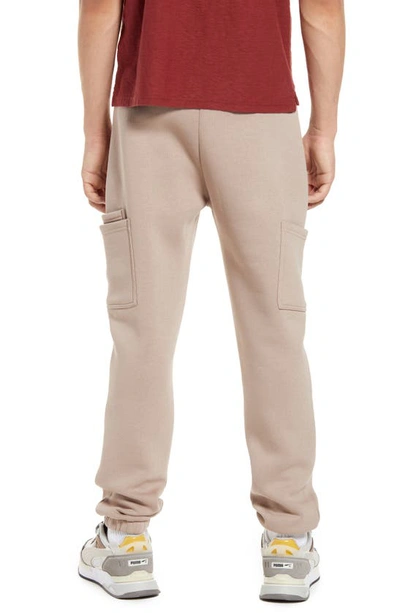 Shop Native Youth Side Pocket Jersey Sweatpants In Taupe