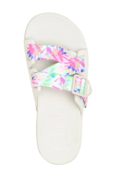 Shop Chaco Chillos Slide Sandal In Light Tie Dye