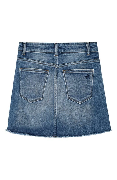 Shop Dl1961 Cutoff Denim Skirt In Blue Rose