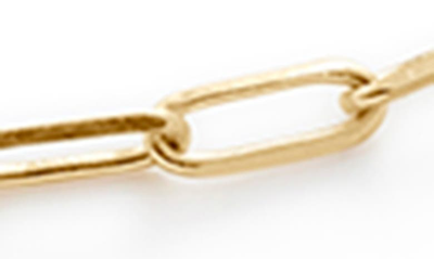 Shop Monica Vinader 14k Gold Paper Clip Chain Necklace In 14kt Solid Gold