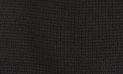 Shop Moncler Stripe Logo Patch Beanie In Black