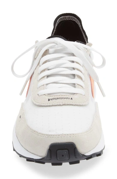 Shop Nike Waffle One Sneaker In White/ Orange/ Light Bone