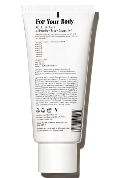 Shop Necessaire The Body Lotion, 6.8 oz In Fragrance Free