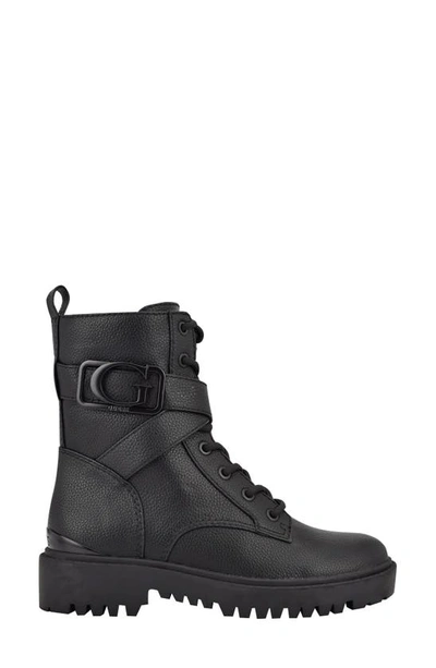Shop Guess Orana Combat Boot In Black