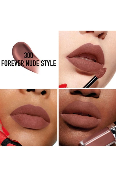 Shop Dior Rouge  Forever Liquid Transfer Proof Lipstick In 300 Forever Nude Style