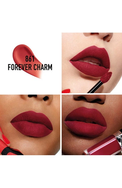 Shop Dior Rouge  Forever Liquid Transfer Proof Lipstick In 861 Forever Charm