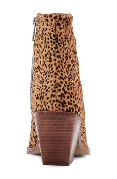 Shop Dolce Vita Volli Pointed Toe Bootie In Leopard Calf Hair