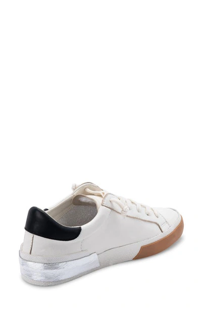 Shop Dolce Vita Zina Sneaker In White/ Black Leather