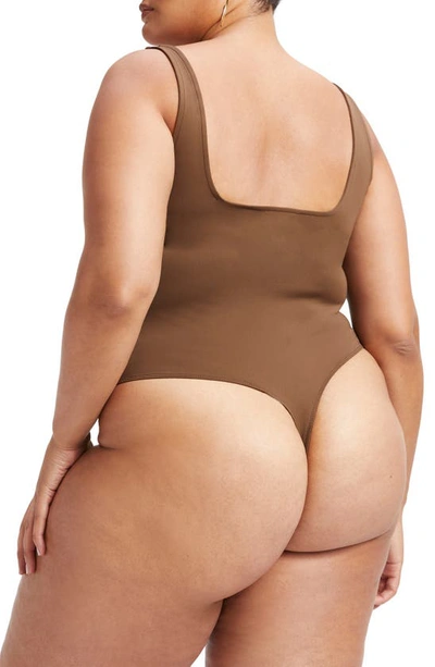 Good American Scuba Modern Tank Bodysuit in Light Mocha004