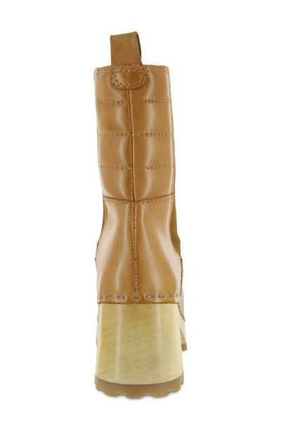 justina waterproof leather chelsea booties