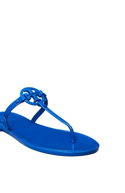 Shop Tory Burch Mini Miller Jelly Thong Sandal In Cobalt