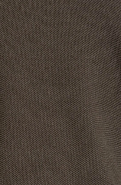 Shop Vince Cotton Blend Shirt Jacket In Frog/ H Grey
