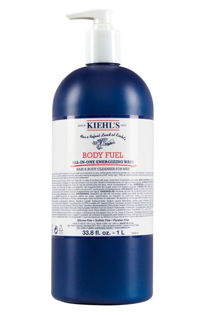 Shop Kiehl's Since 1851 Body Fuel All-in-one Energizing & Conditioning Wash $80 Value, 8.4 oz