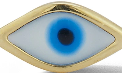 Ember Fine Jewelry 14k Gold Evil Eye Stud Earrings In Gold