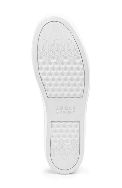 Shop Johnston & Murphy Callie Lace-to-toe Water Resistant Sneaker In Silver Metallic Sheepskin