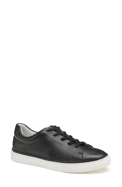 Shop Johnston & Murphy Callie Lace-to-toe Water Resistant Sneaker In Black Glove