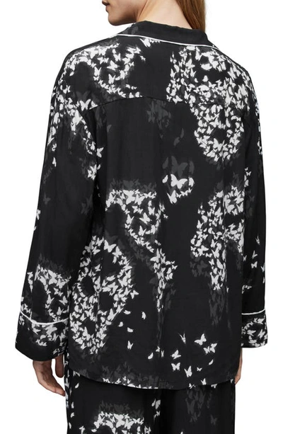 Shop Allsaints Safi Orsino Pajama Shirt In Black