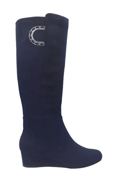 Shop Impo Gurtha Buckle Boot In Midnight Blue