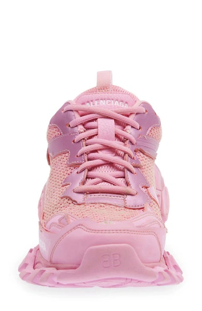 Shop Balenciaga Track.3 Sneaker In Pink/ White