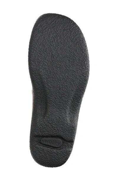 Wolky Roll Slide Mule In Red Printed Leather