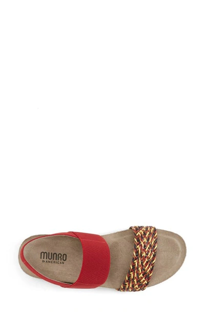Shop Munro 'pisces' Sandal In Red Multi