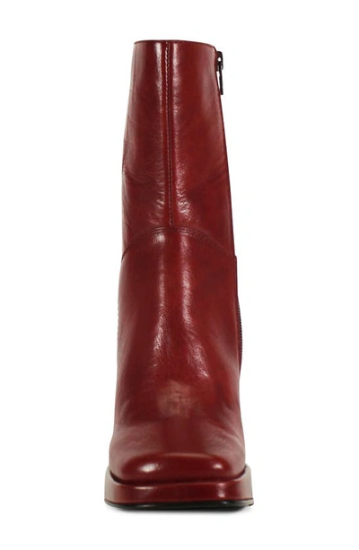 Shop Diba True Mont Pilier Platform Bootie In Cherry Red