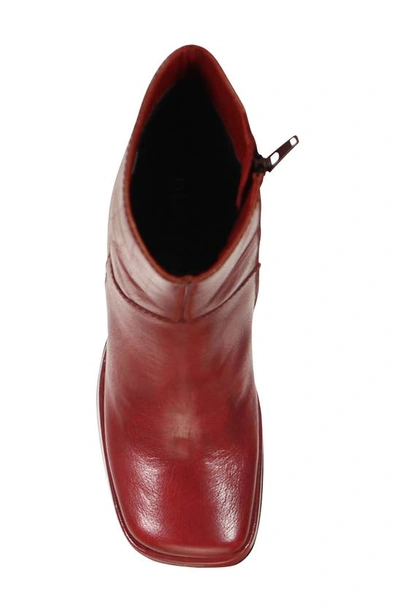 Shop Diba True Mont Pilier Platform Bootie In Cherry Red