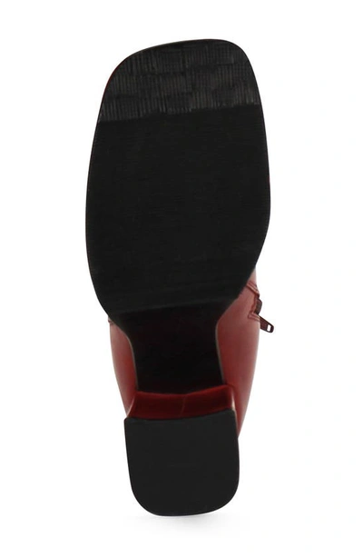 Diba True Mont Pilier Platform Bootie In Cherry Red