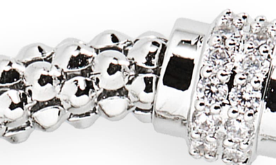 Nordstrom Set Of 2 Mesh Stretch Bracelets In Clear- Silver