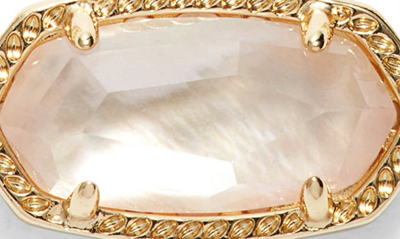 Shop Kendra Scott Elisa Birthstone Pendant Necklace In Gold Golden Abalone