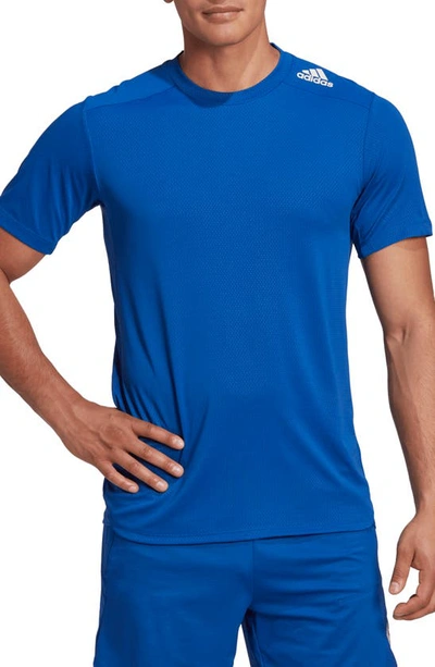 Adidas Originals Designed For Training Performance T-shirt In Blue |  ModeSens