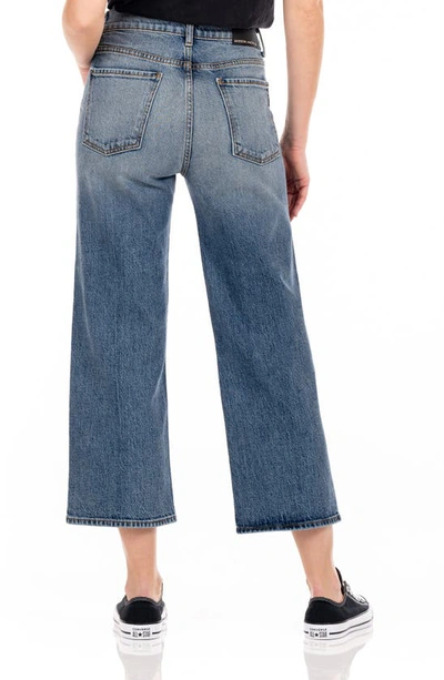 Shop Modern American Savannah High Waist Crop Wide Leg Jeans In Miami