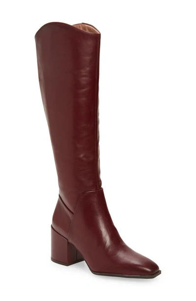 Shop Nordstrom Valentina Tall Shaft Boot In Burgundy