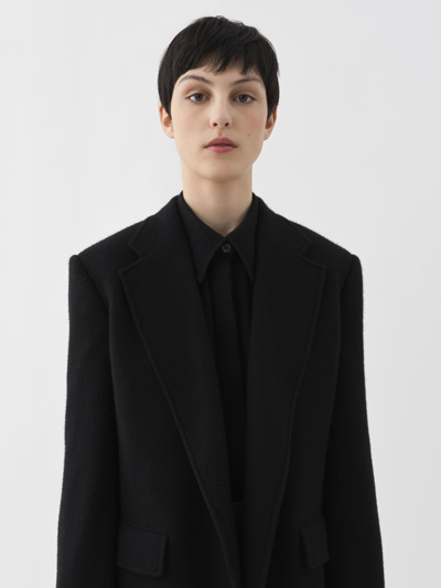 Shop Chloé Soft Tailored Jacket Black Size 4 50% Virgin Wool, 50% Cashmere