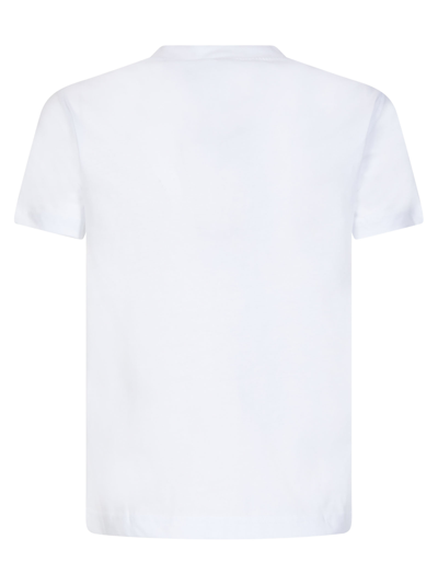 Shop Versace Jeans Couture Logo Warranty T-shirt In White