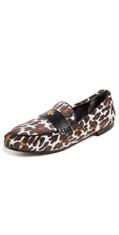 Shop Tory Burch Ballet Loafers In Leopard/ Perfect Black