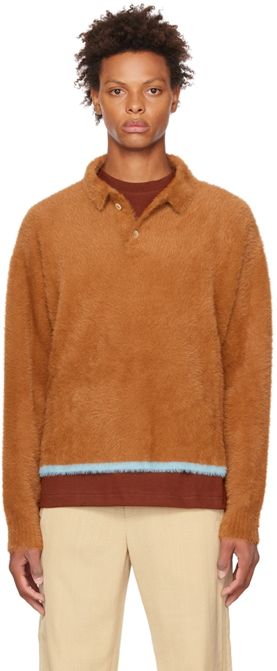 JACQUEMUS NEVE BRUSHED KNITTED POLO SWEATER – TheLuxeLend